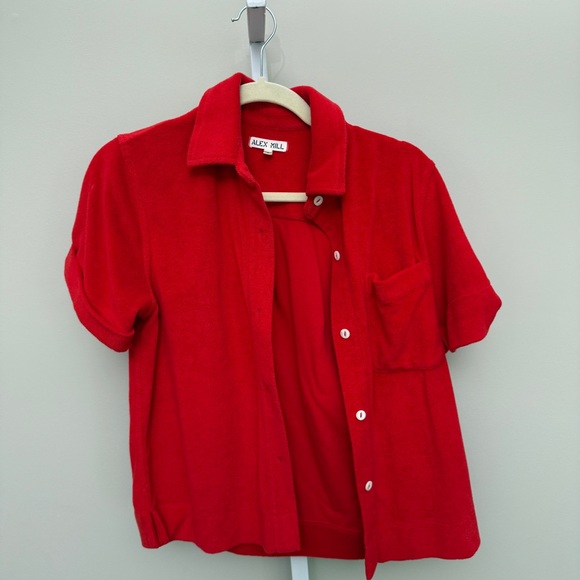 ALEX MILL 
Benny Cotton-Blend Terry Shirt size S - Picture 6 of 6